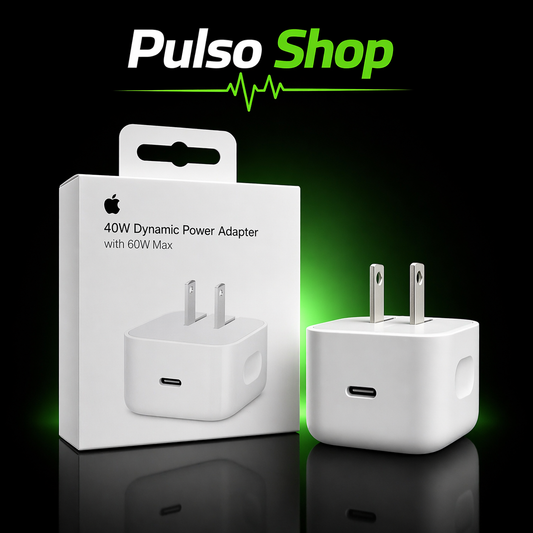 Cargador USB-C 40W Carga Rápida Alta Potencia