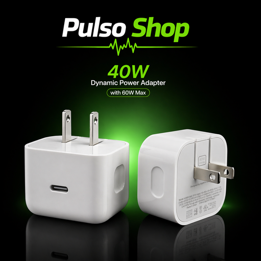 Cargador USB-C 40W Carga Rápida Alta Potencia