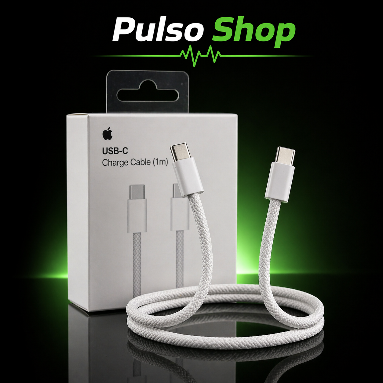 Canle Trenzado doble entrada USB-C a USB-C Carga Rápida